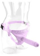 Фиолетовый страпон Tru-Fit Strap-On - 18 см.
