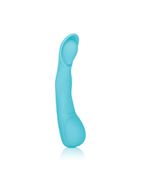 Голубой вибромассажер Impress Scoop - 12 см.