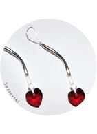 Украшение для груди с кристаллами Swarovski в форме сердца