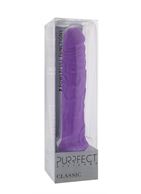 Фиолетовый вибратор-реалистик PURRFECT SILICONE CLASSIC 8.5INCH - 21,5 см.