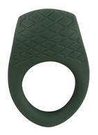 Зеленое эрекционное кольцо с вибрацией Luxurious Vibro Cock Ring