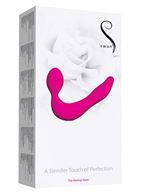 Безременной перезаряжаемый страпон Eternal Swan с вибрацией - 16,8 см.