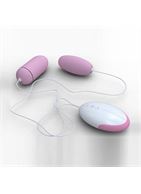 Два нежно-розовых виброяичка Vibrating Egg с пультом