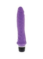 Фиолетовый вибратор-реалистик PURRFECT SILICONE CLASSIC 8.5INCH - 21,5 см.