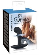 Чёрный анальный массажер простаты Smile Bad Boy - 13 см.