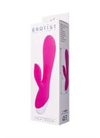 Розовый перезаряжаемый вибратор Erotist - 19 см.