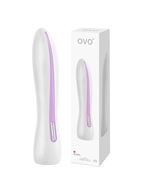 Бело-розовый вибратор OVO F4