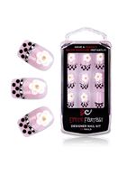 Типсы для ногтей из акрила Black Dots Crystal