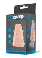 Телесная насадка в форме конуса с шишечками XLover - 10 см.
