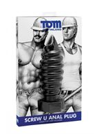 Анальная пробка с ребрами Tom of Finland - 20 см.