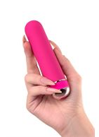 Розовый нереалистичный мини-вибратор Mastick Mini (13 см)