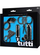 Черный вибронабор для двоих TUTTI BOX KIT SET