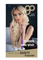 Фиолетовая мини-плеть из резины Rubber Mini Whip (22 см)