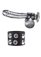 Ремень на член и мошонку 1.5 Cock Ring With Ball Strap