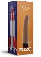 Реалистичный мультискоростной вибратор без мошонки Mad Rocket (18 см)