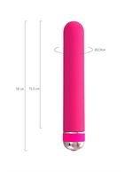Розовый нереалистичный вибратор Mastick (18 см)