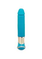 Голубой перезаряжаемый вибратор ECSTASY Deluxe Greedy Dong (19,5 см)