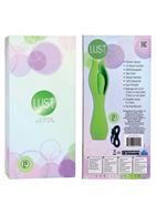 Малый зеленый вибратор с лепестками Lust by JOPEN L5