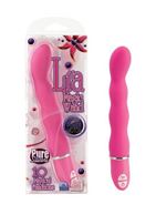 Розовый силиконовый вибратор Lia Magic Wands