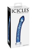 Стеклянный анальный стимулятор ICICLES №29 - 19,7 см.