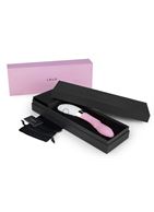 Розовый вибратор украшенный лепестками Iris Pink