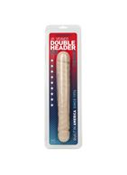 Двухголовый фаллоимитатор телесного цвета Jr. Veined Double Header 12" Bender (29,5 см)