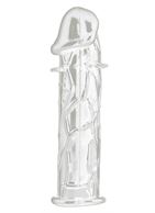 Прозрачная насадка на пенис Realistic Penis Extension (13 см)