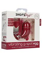 Красное виброяйцо Small Wireless Vibrating G-Spot Egg