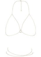 Золотистая упряжь-цепочка Magnifique Bra Chain