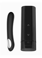 Набор для секса на расстоянии: мастурбатор Onyx+ и черный вибратор Pearl 2