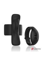 Черная вибровкладка в трусики с пультом-часами Anne's Desire Vibro Panty Wireless Watchme