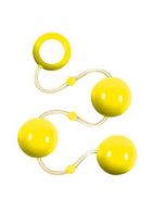 Желтые анальные шарики Renegade Pleasure Balls