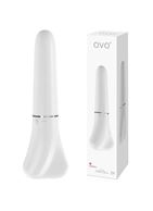 Мини вибратор белый OVO D1 (16 см)