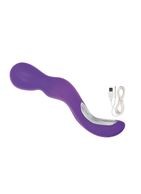 Фиолетовый вибромассажер Lover s Wand - 22,75 см.