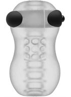 Прозрачный мастурбатор с вибропулей GoodHead Vibrating Helping Head Pro