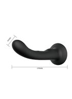 Страпон с изогнутой головкой Ultra Harness - Curvy Dildo (15,8 см)