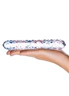 Двухцветный стеклянный стик Purple Rose Nubby (17,5 см)