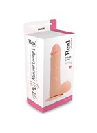 Телесный вибратор на присоске REALISTIC VIBRATOR REAL RAPTURE FLESH - 25,5 см.