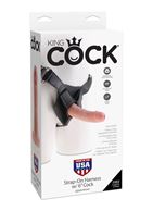 Телесный страпон Strap-on Harness Cock (15,2 см)