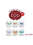 Набор из 6 мастурбаторов Tenga EGG Regular Strength с различным рельефом