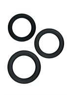 Набор из 3 чёрных эрекционных колец Renegade Diversity Rings Black
