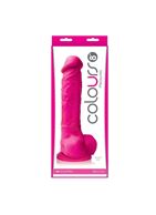 Розовый фаллоимитатор Colours Pleasures 8" Dildo (24,8 см)