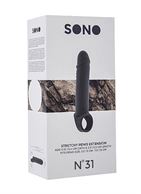 Серая удлиняющая насадка Stretchy Penis Extension No.31
