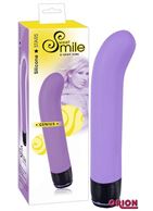 Фиолетовый вибратор G-точки Smile Genius - 20 см.