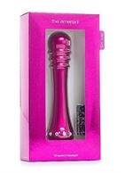 Вибратор с ребристой головкой The Emerald Pink - 16,3 см.