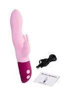 Розовый вибратор кролик Hello Rabbit (24,5 см)