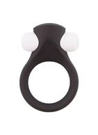 Чёрное эрекционное виброкольцо LIT-UP SILICONE STIMU RING 2 BLACK