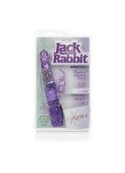 Фиолетовый вибромассажер Petite Jack Rabbit (24 см)