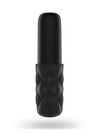 Чёрно-серебристая вибропуля Satisfyer Mini Sparkling Darling