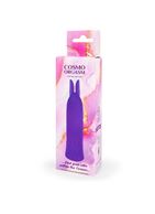 Фиолетовый вибростимулятор в форме зайчика (10,5 см)